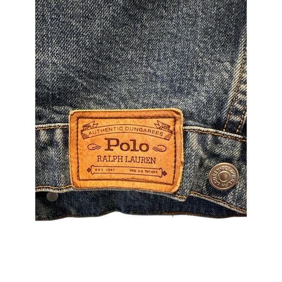 Vintage Ralph Lauren Country 90s Cropped Denim Jacket Size S (Made in Singapore) - Picture 4 of 11